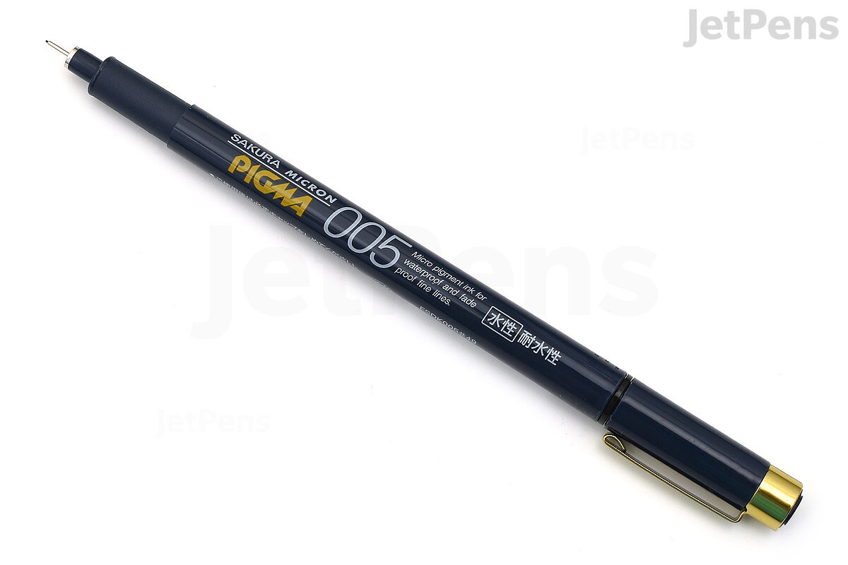 Sakura Pigma Micron Pens 3PK Black 005, 02, 08