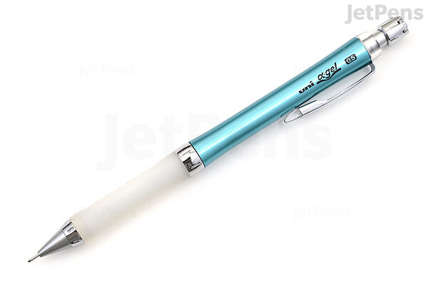 Uni Alpha Gel Slim Mechanical Pencil - 0.5 mm - Soft Grip - Turquoise Blue