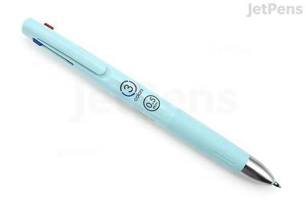 Zebra Blen 3C 3 Color Ballpoint Multi Pen - 0.7 mm - Blue Green