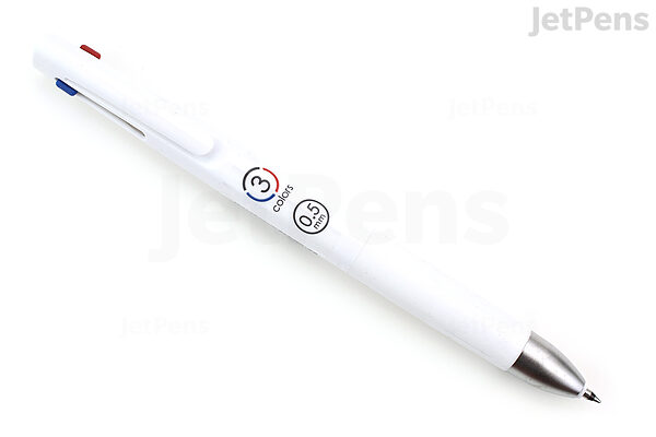Zebra - Blen - Emulsion Ballpoint Pen 0.7mm White (Black Ink)