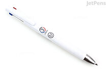 Zebra bLen 3C 3 Color Ballpoint Multi Pen - 0.5 mm - White - ZEBRA B3AS88-W
