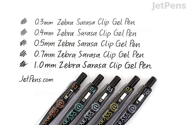 Computerspelletjes spelen lip zweer Zebra Sarasa Clip Gel Pen - 0.5 mm - Milk - 8 Color Set | JetPens