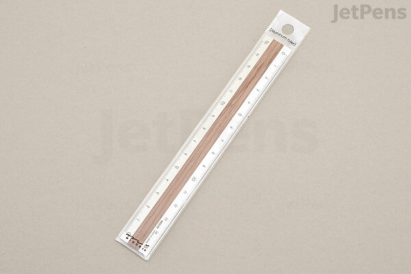 Midori Aluminium Wooden Ruler 15cm (traveler's planner journal paper book  note)