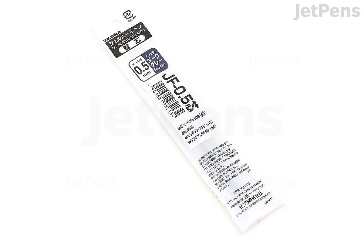 Zebra Jf 0 5 Sarasa Vintage Gel Pen Refill 0 5 Mm Dark Gray Jetpens Zebra Jf 0 5 Sarasa Vintage Gel Pen Refill 0 5 Mm Dark Gray Jetpens