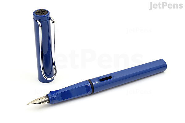  Lamy Safari Fountain Pen (14F) Sky Blue + 5 Black Ink