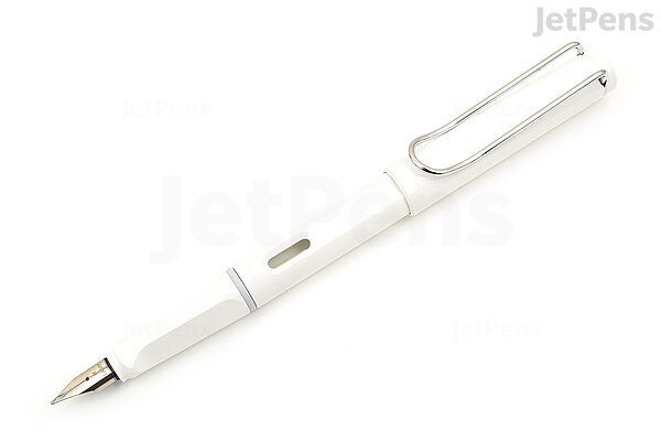 LAMY Safari Fountain Pen White Medium Nib JetPens