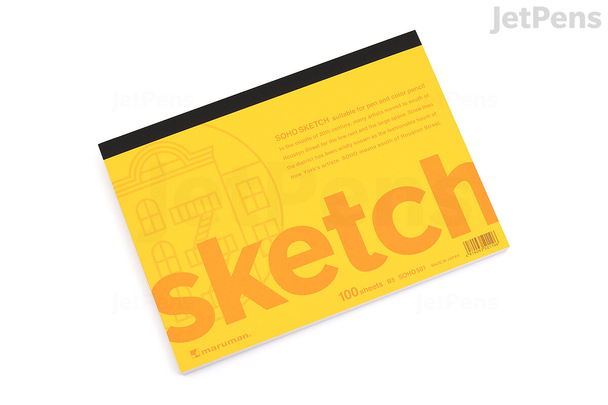 Soho Japanese Sketch Pad- B6 Size, 4.9 by 6.9 inches — Two Hands
