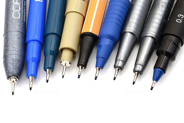  JetPens Blue Black Pen Sampler