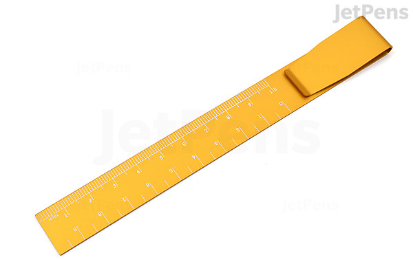 Hightide Clip Ruler - Yellow | JetPens
