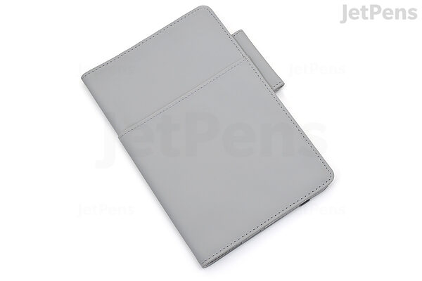 JetPens.com - Kokuyo Jibun Techo Accessory - Soft Cover - A5 Slim - Gray