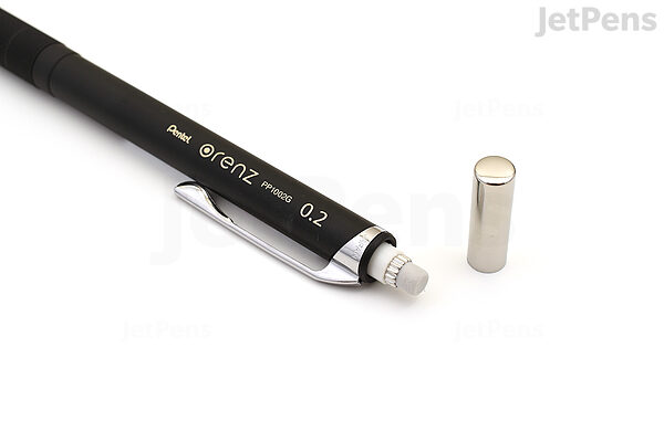 Pentel Orenz Mechanical Pencil - Metal Grip - 0.2 mm - Black