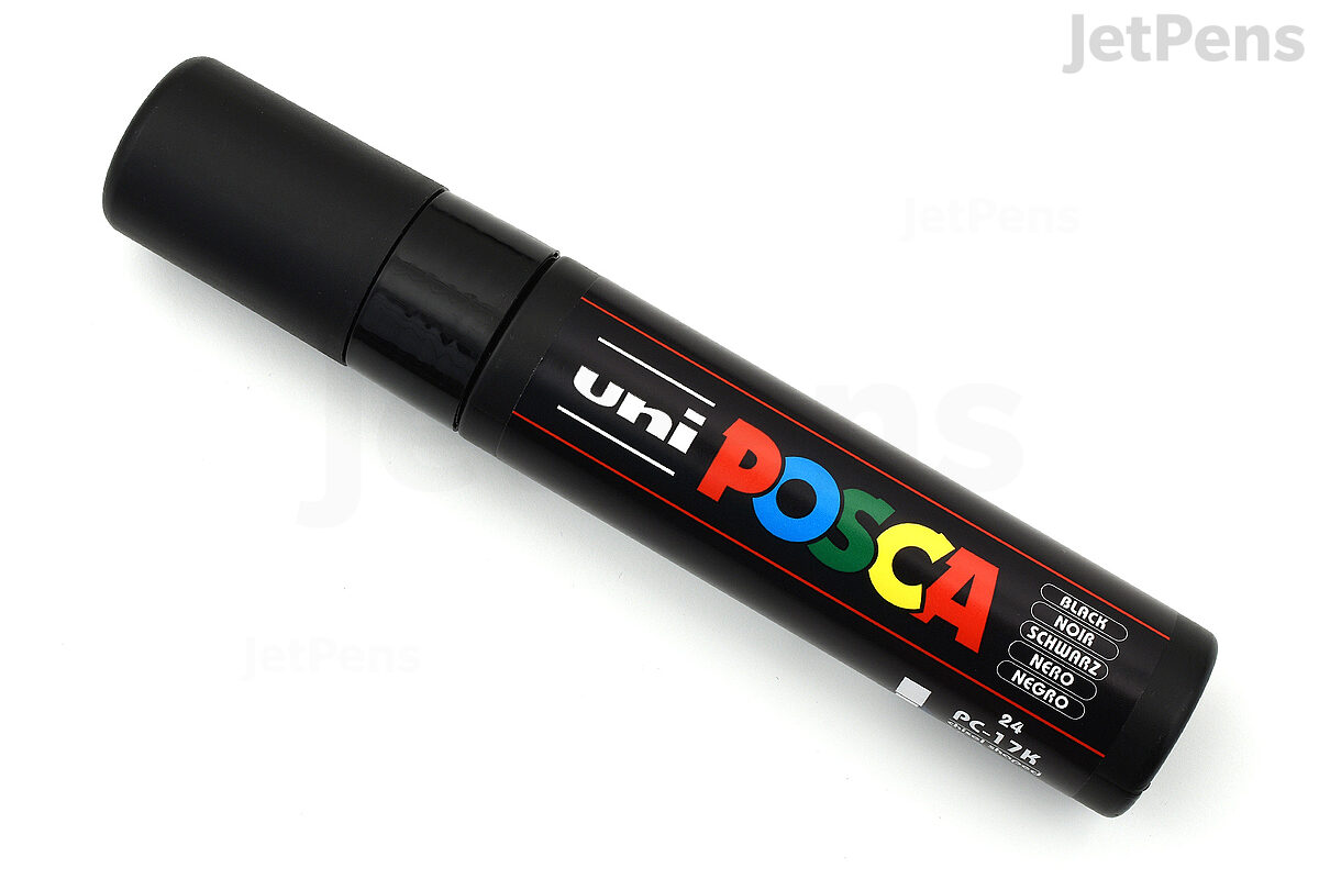 Posca Marker : Pc-17K : Extra Broad Chisel Tip : 15mm : Black