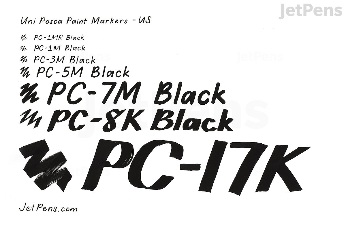 uni POSCA Marcador PC-7M Negro - MUMI