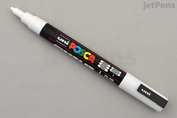 POSCA Paint Marker, PC-3M Fine Bullet, White 