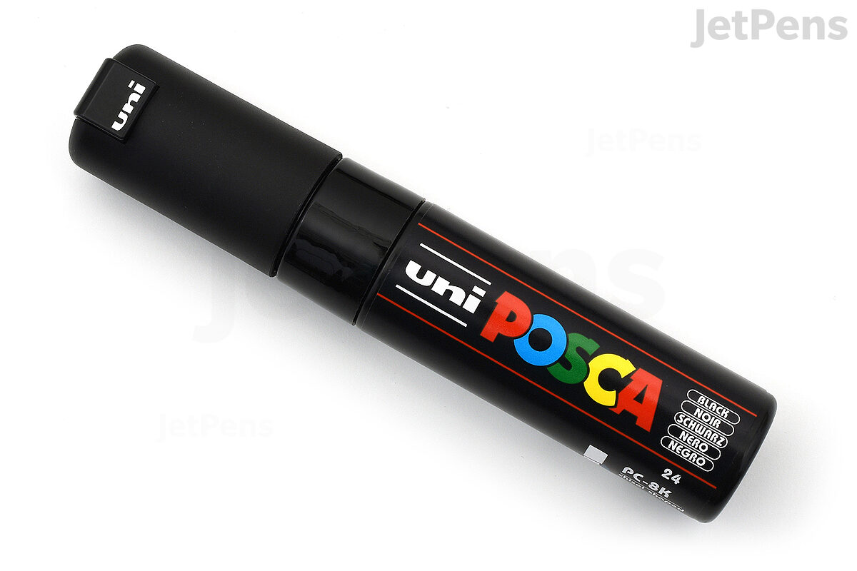 smal cabine grind Uni Posca Paint Marker PC-8K - US - Black - Broad Chisel Point | JetPens