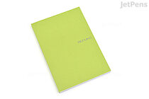 fabriano ecoqua notebook dot a5 grid lime jetpens