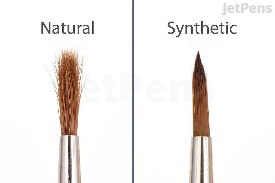Watercolor: Brushes II: Synthetic vs Natural Hair