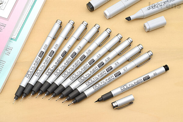 Copic Comic Drawing Pen with Waterproof Ink - 0.2 mm - Black