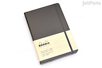Rhodia Webnotebook - A5 (5.5" x 8.25") - Lined - Black - RHODIA 118609