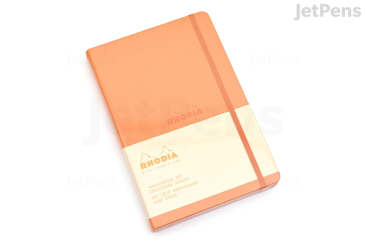 Rhodia Cahier Notebook - 5x5 Grid, A5, Orange - Paperpoint