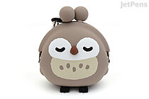P+G 3D Pochi Friends Bird Case - Owl - Warm Gray - P+G 3D POCHI OWL W.GRAY