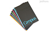 Kokuyo Campus Notebook - Semi B5 - Dotted 6 mm Rule - Pack of 5 Black Colors - KOKUYO 3CDBTNX5