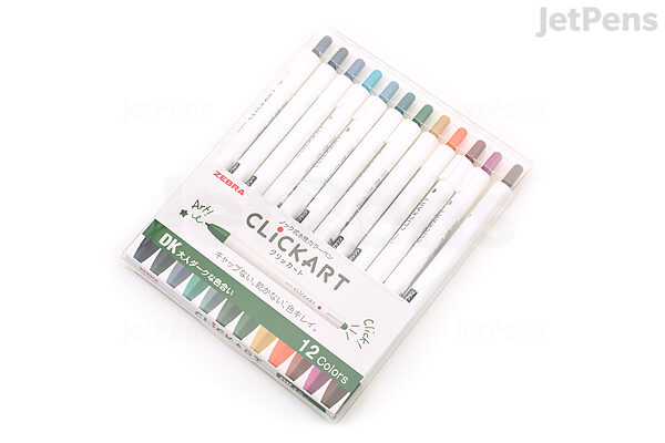 ClickArt Retractable Marker Pen 0.6mm Smokey Blue - The Art Store