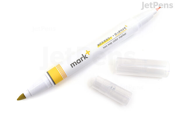Kokuyo Mark 2 Way Marker Pen - Yellow