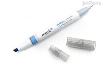 Kokuyo Mark+ 2 Way Marker Pen - Gray Type - Blue - KOKUYO PM-MT201BM