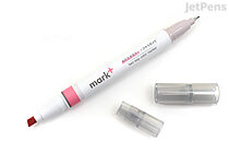 Kokuyo Mark+ 2 Way Marker Pen - Gray Type - Pink - KOKUYO PM-MT201PM