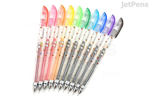 Korean Stationary Miffy Bunny Colored Gel Kawaii Cute Pens, Scented Adult  Coloring Books, Bible Journaling, DONG-A Miffy Bunny 10 Gel Pens 
