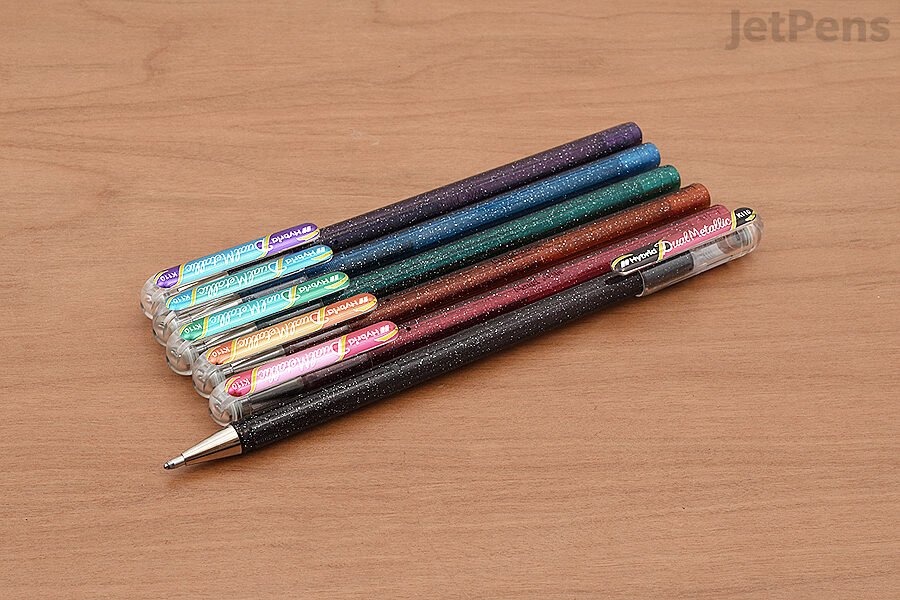 Pentel Hybrid Dual Metallic Gel Pens