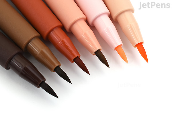 Faber castell pen artist ink pitt brush portrait india pens jetpens Faber-Castell PITT Artist Pen - B Brush - India Ink - Portrait - Set of