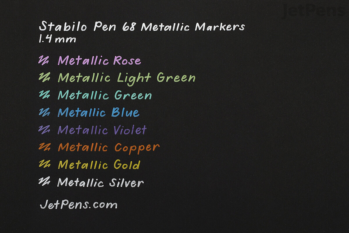 stel voor privacy optellen Stabilo Pen 68 Metallic Marker - 1.4 mm - Silver | JetPens