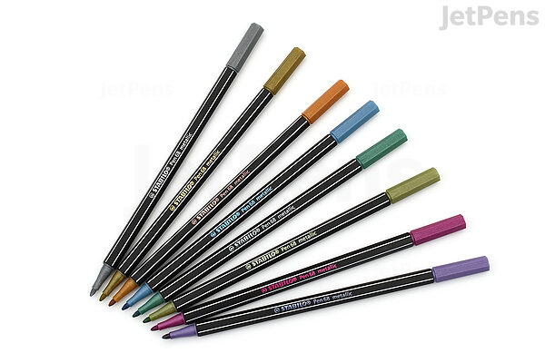 Muildier Viskeus opschorten Stabilo Pen 68 Metallic Marker - 1.4 mm - 8 Color Set | JetPens
