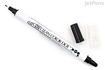 Kuretake ZIG Clean Color Dot Double-Sided Marker - Black - KURETAKE TC-6100-010