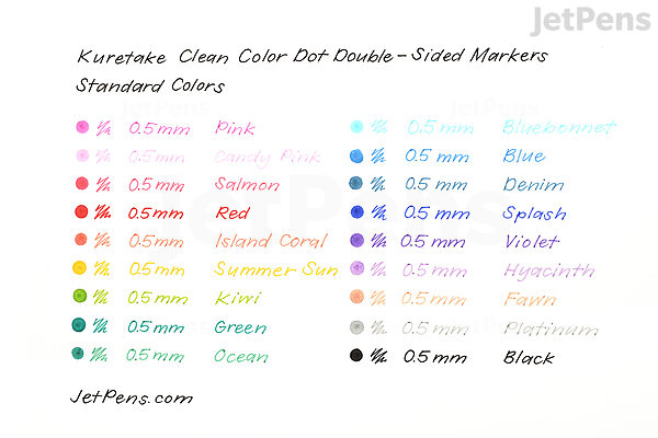 Kuretake ZIG Clean Color Dot Marker - Metallic – Yoseka Stationery