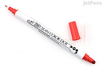 Kuretake ZIG Clean Color Dot Double-Sided Marker - Red - KURETAKE TC-6100-020