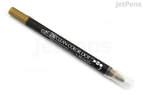 New Metallic Color Japan Zig KURETAKE Double Head Marker Watercolor Pen  CLEAN COLOR DOT Round Stamp