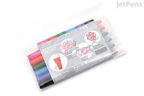Kuretake ZIG Clean Color Dot Double-Sided Marker - 6 Color Set - KURETAKE TC-6100/6V 