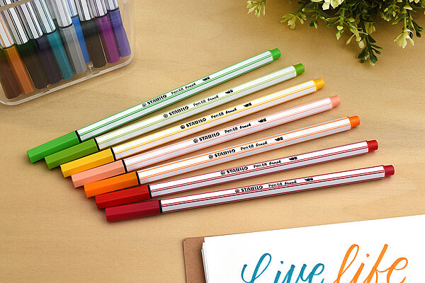 Middelen vis Maken Stabilo Pen 68 Brush Marker - 20 Pen Set (19 Colors) | JetPens