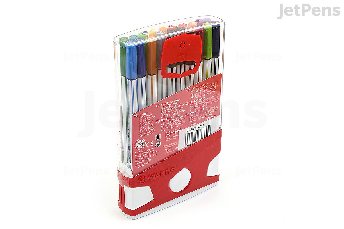 STABILO Pen 68 Brush ColorParade Set, 20-Colors