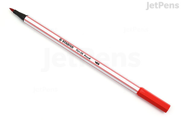 Stabilo Pen 68 Brush Marker - Carmine