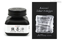 Kaimei Silver Bokujyu Ink - 60 ml Bottle - KAIMEI BO8211