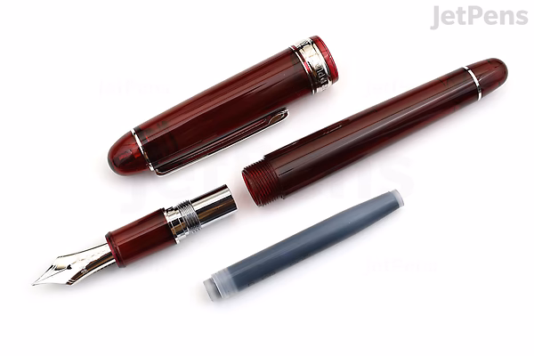 Platinum 3776 Century Fountain Pen Bourgogne 18000cr #71 Nib Sizes: Broad - Image 3