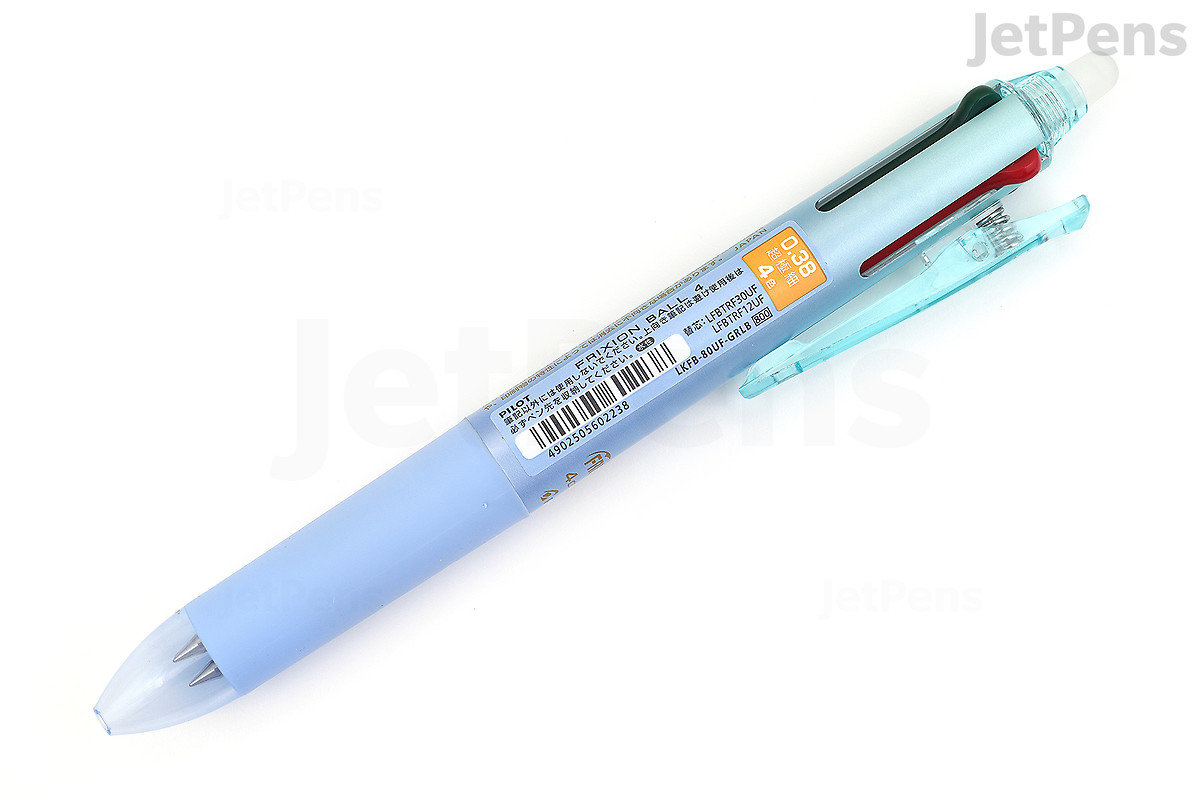 Pilot Frixion Ball 4 4 Color Gel Ink Multi Pen 0 38 Mm Gradation Light Blue Jetpens Pilot Frixion Ball 4 4 Color Gel Ink Multi Pen 0 38 Mm Gradation Light Blue Jetpens