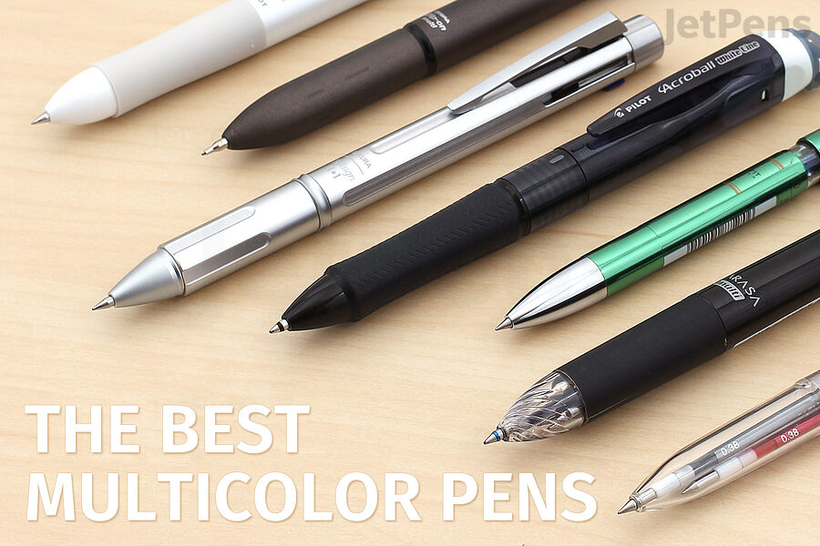 4 In 1 Multicolor Metal Pen with 3 Colors Ball Pen Refills and