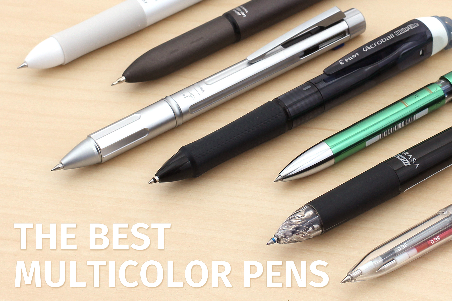 6 in 1 MultiColor Pen 5 Color Retractable Ballpoint Pen With 1 Automatic Pencil 