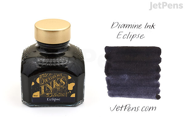  Diamine Jet Black fountain pen ink cartridges : Bottled Pen  Ink : Office Products