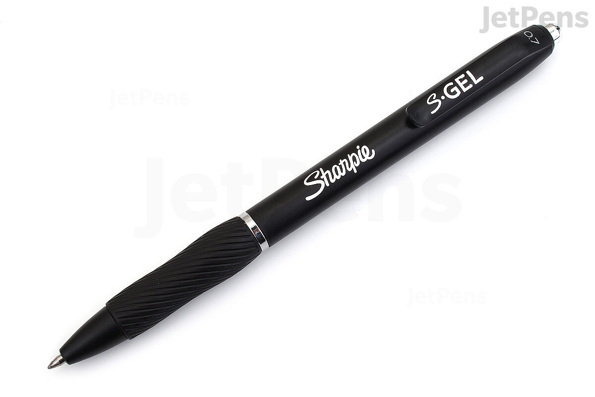 Sharpie S-Gel S-Gel Retractable Gel Pen, Fine 0.5 mm, Black Ink